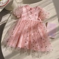 thumbnail image 2 of TAIAOJING Toddler Girls Short Sleeves Embroider Princess Dress Dance Party Floral Dresses Boho Beach Casual Birthday Sundress Relaxed Fit 3-4Y, 2 of 6