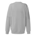 thumbnail image 4 of Lindreshi Long Sleeve Shirts for Women Clearance Women's Fashion Solid Loose Round-Neck Long Sleeve Pocket Blouse Sweater Tops, 4 of 6