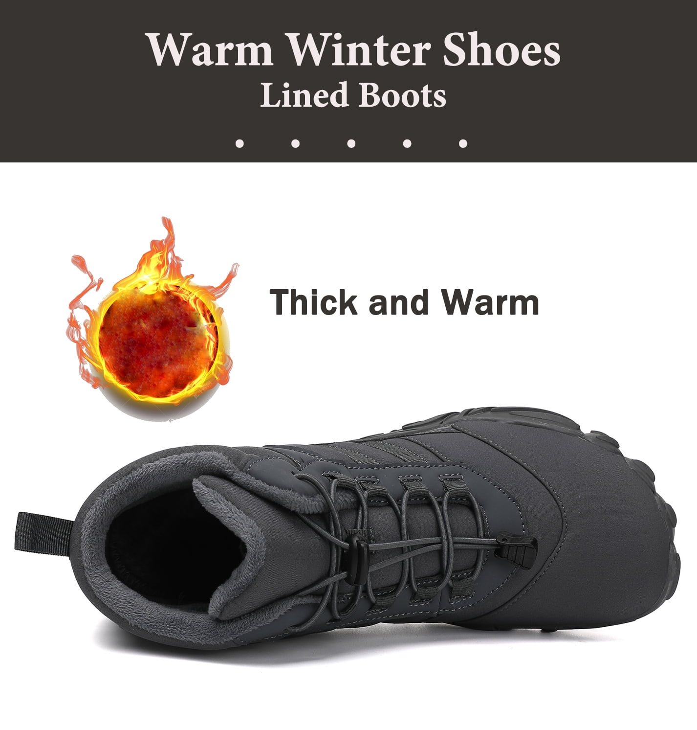 Cyiecw Barefoot Shoe Men Women Minimalist Trail Running Barefoot Sneakers Waterproof Hi-top Hiking Boots Wide Toe Box Cross Training Shoes Zero Drop Sole