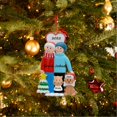 thumbnail image 2 of Maxora Personalized Ornaments Customized Christmas Ornament Couple with Pet Dog Free Customize, 2 of 10