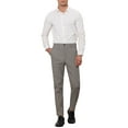 thumbnail image 2 of INSPIRE CHIC Plaid Pants for Men's Contrasting Colors Plaids Pattern Business Trousers, 2 of 4