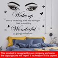 thumbnail image 5 of Quotes Wall Stickers Motivational Inspirational Wall Stickers Letter Wall Decals Vinyl Sayings Beauty Eye Wall Decor Positive Words for Women Girls Bedroom Living Room Hallways Home, 5 of 8