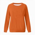 thumbnail image 4 of Towmus Womens Crew neck Sweatshirts for Women Casual Long Sleeve Sweatshirt Relaxed Fit Tops, 4 of 4