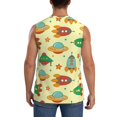 thumbnail image 4 of Bingfone Colorful Outer Space Pattern Men's Tank Tops Workout Sleeveless Tee Shirts Running Beach Tanks for Men-XX-Large, 4 of 7