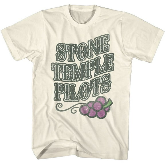 Stone Temple Pilots STP Grapes Natural Adult T-Shirt