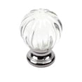 thumbnail image 7 of Tahoe - Glass, Knob 1-1/4" dia. Polished Chrome/Rose, 7 of 7