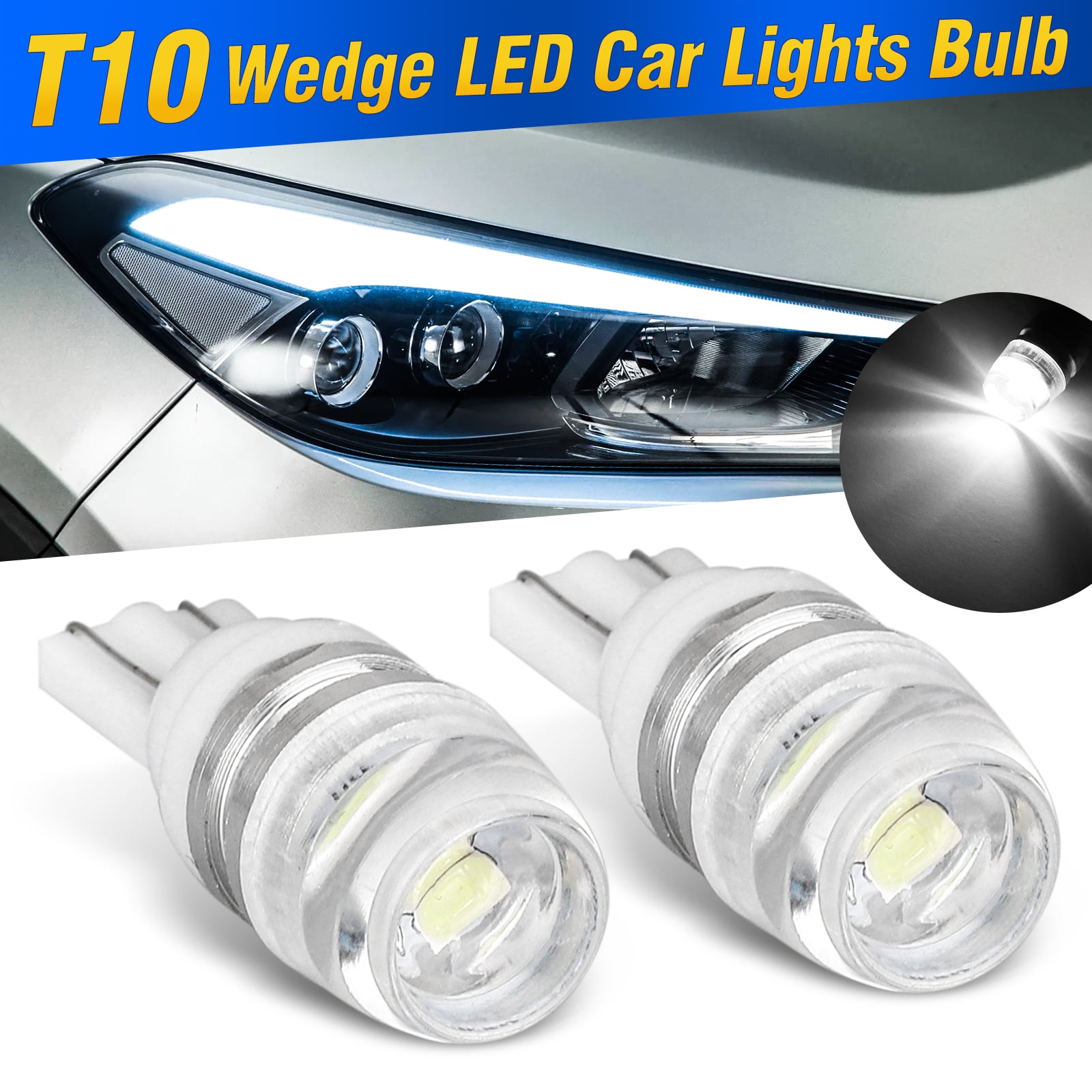 10 PCS 12V T10 168 194 W5W Car High Power White 20 SMD LED Wedge Light Bulb Lamp