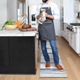 thumbnail image 5 of Modern Abstract Kitchen Mat Set of 2,Modern Farmhouse Kitchen Rugs and Mats Non Skid Washable,Blue Runner Rugs with Rubber Backing for Kitchen Decor and Accessories (17"x47"+17"x30"), 5 of 6
