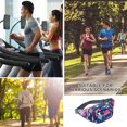 thumbnail image 5 of Bolso de pecho multicapa informal de moda para deportes al aire libre, fitness, teléfono móvil, riñonera, color rosa, 5 of 5