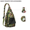 thumbnail image 4 of Tropical Pineapple Backpack - Golden Fruit & Flowers Print, Fashionable Multi-Functional Travel Pack, 4 of 4