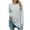 White, variant on XFLWAM Women's Crew Neck Long Sleeve Sweatshirt Casual Loose Fit Striped Pullover Tops Side Slit Fall Tshirt Blue S