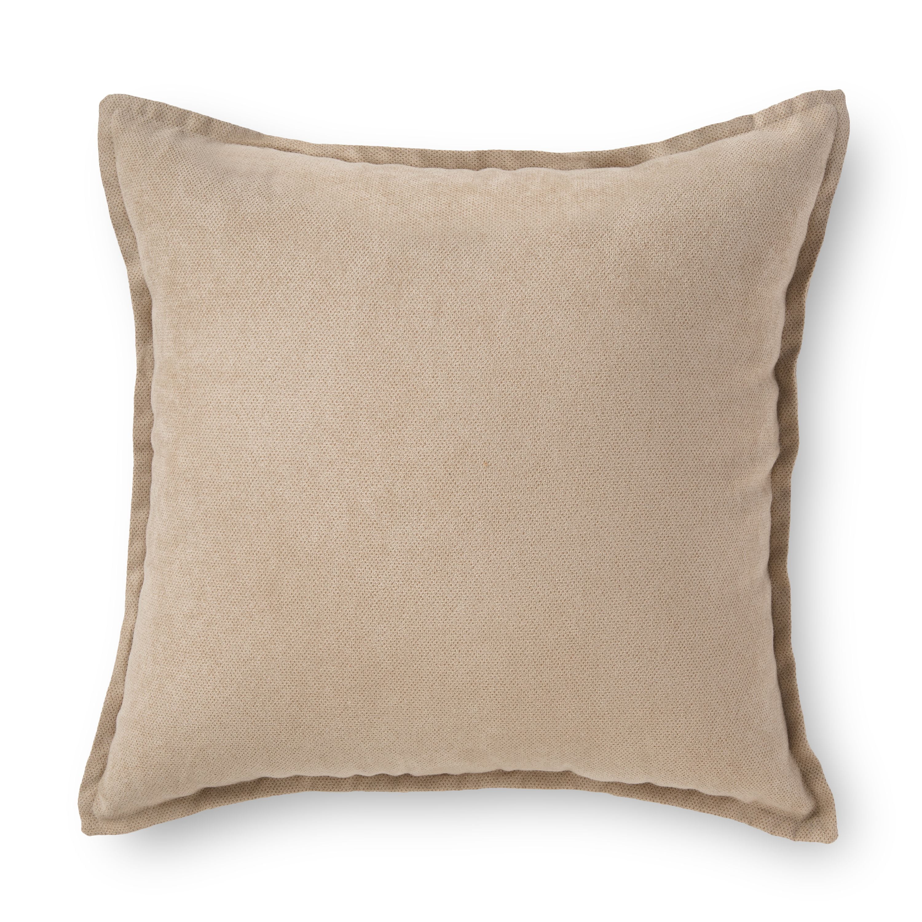 New Modern Soft Faux Suede Plain Fabric Handmade Cushion Cover & Filling 