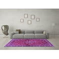thumbnail image 3 of Ahgly Company Indoor Round Persian Purple Traditional Area Rugs, 7' Round, 3 of 4