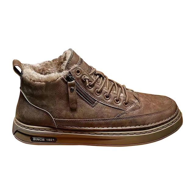 Botines casuales de cuero de PU botas de nieve cortas cómodas engrosadas para hombre para el invierno Ndcxsfigh Tenis De Mujer Tenis De Hombre