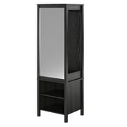 Ameriwood Home Wimberly Wardrobe with Mirror, Black Oak