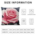 thumbnail image 5 of HENGT  Black Pink Rose Throw Pillow Cover Morden Flower Floral Decorative Outdoor Square Living Room Pillow Cases Cover for Sofa Couch Car Woman Gift, 5 of 5