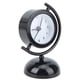 thumbnail image 3 of Reloj despertador de cuarzo de escritorio de 5 cm, perfecto para estudiantes, mini reloj despertador silencioso negro para dormitorios, 3 of 8