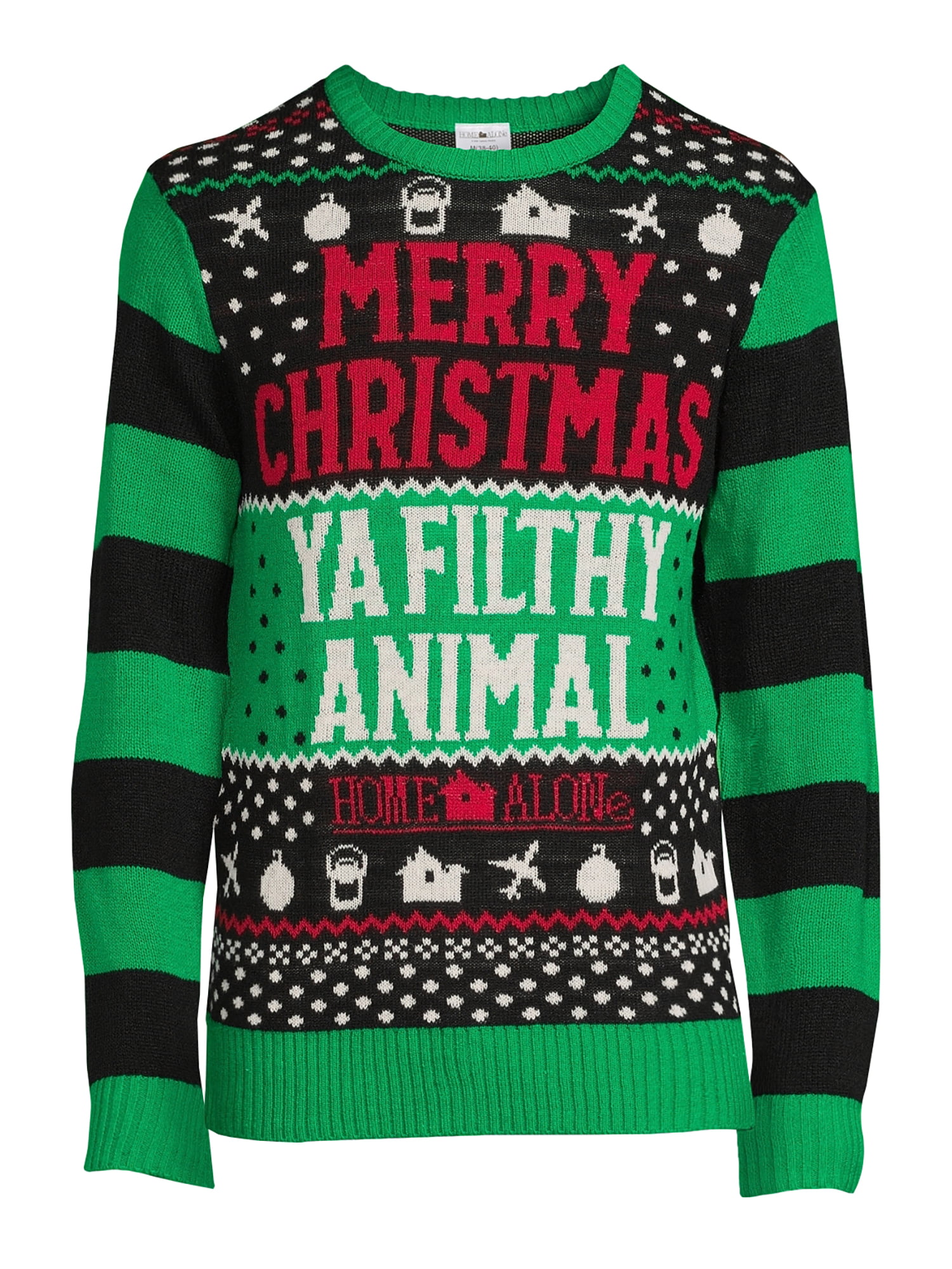 Home Alone Men's Merry Christmas Ya Filthy Animal Sweater 