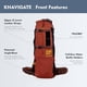 thumbnail image 4 of Saco deportivo K9 para perros Knavigate Small Dune para 33 a 40 cm, 4 of 6