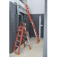 thumbnail image 6 of Dual Purpose 2-IN-1 Fiberglass Ladder 7' Step, 16' Ext., 6 of 7