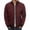 Wine, variant on Men's Padded Jackets Winter Full Zipper Outwear Casual Windproof Warm Coat