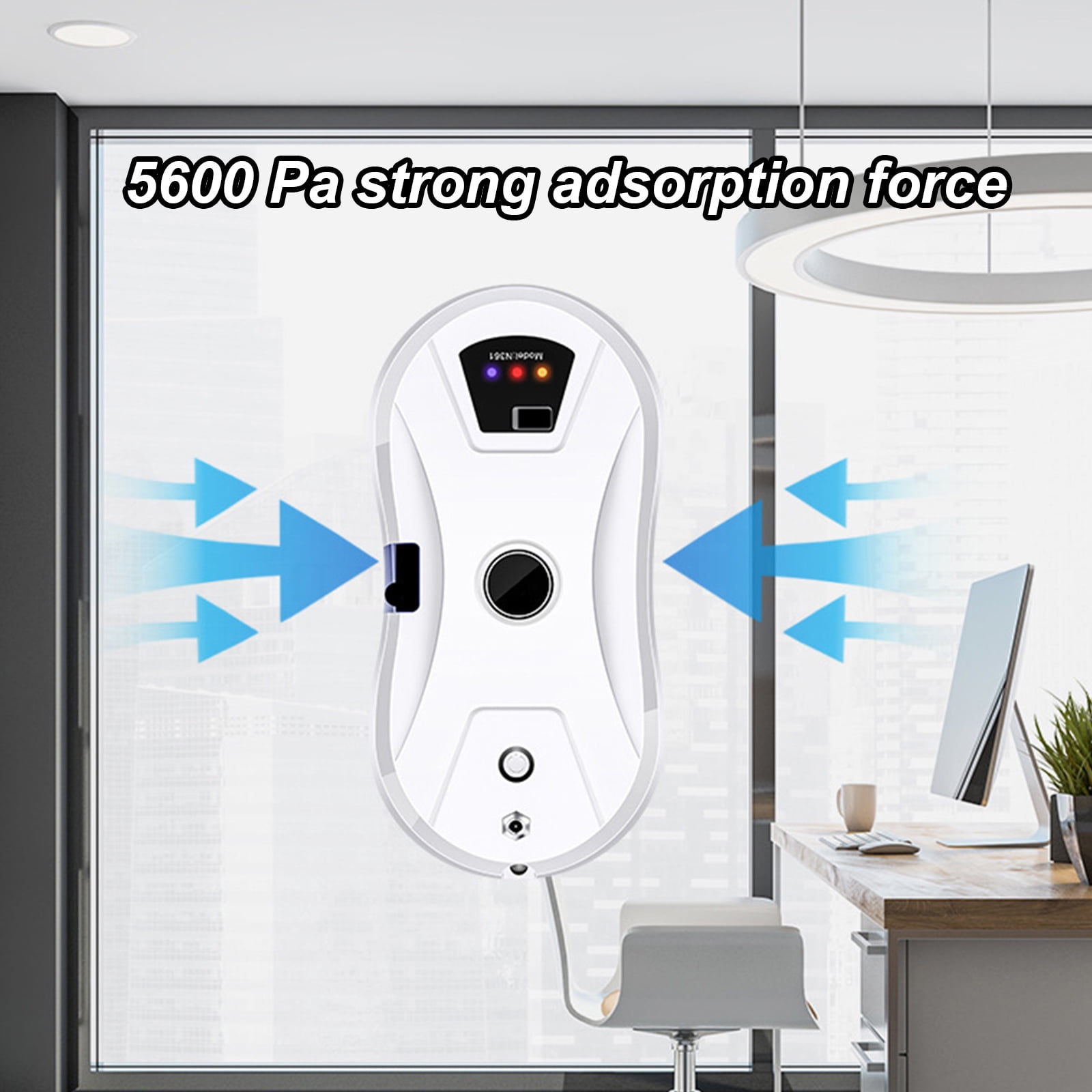 Window Cleaner Robot,Automatic Water Spray Window Washing Machine with Intelligent Path Planning, Anti-Falling Edge Detection Remote Control, for Glass, Tiles, Bathroom Cleaning