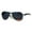 silver black, variant on Xloop Mens Luxury Comfort Rubberized Arm Sport Aviator Sunglasses Silver Smoke