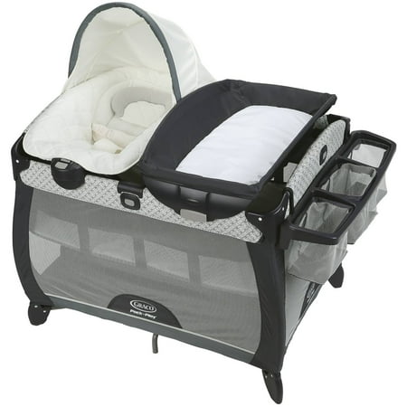 Graco Pack 'n Play Quick Connect Portable Napper DLX Playard with Bassinet, (Best Pack N Play With Bassinet)