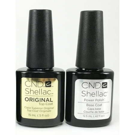 CND Shellac Top Coat 15ml + Base Coat 12.5ml
