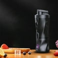 thumbnail image 4 of Xuewenshw Portable One Handed Drinking Mini For Shakes And Rechargeable USB Made With Material Portable Juicer Black Fruit Antique, 4 of 8