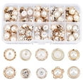 thumbnail image 6 of 100 Pcs 10mm Brass Resin Shank Buttons 10 Colors Half Domed Sewing Buttons Half Ball Buttons Single Hole Buttons for Crafts Clothes, 6 of 9
