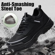 Steel Toe Shoes for Men Women Non Slip Work Shoes Lightweight Work Boots for Men Comfortable Safety Shoes Indestructible Steel Toe Shoes Industrial Construction Steel Toe Boots for Men