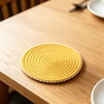 thumbnail image 4 of Ball Trims Woven Rope Mat 1 Pack Heat Protection Round Table Mat For Kitchen Dining Home Cup Glass, 4 of 6