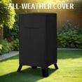 thumbnail image 6 of Turkey Fryer Cover, Heavy-duty Outdoor Cover for Seafood Boil Pot Burner kit Crawfish Boiler, Easy to Use & Care, Has Air Vent | Dual Handles, Convenient to Store, Black, 6 of 7