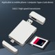 thumbnail image 3 of Adaptador de tarjeta de memoria Cf portátil de aluminio Usb 3,1 10gbps Cf-express, succión magnética Feliz Sencillez, 3 of 5