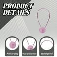 thumbnail image 2 of MELIVO Bike Lock,19.69" Bicycle Lock,Cable Bicycle Lock Scooter Lock,Pink, 2 of 4