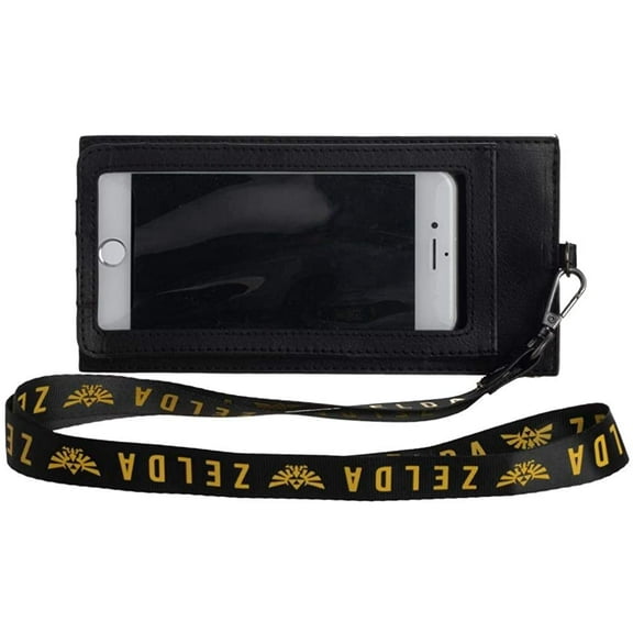 Zelda Hyrule Crest Phone Sleeve Lanyard Wallet