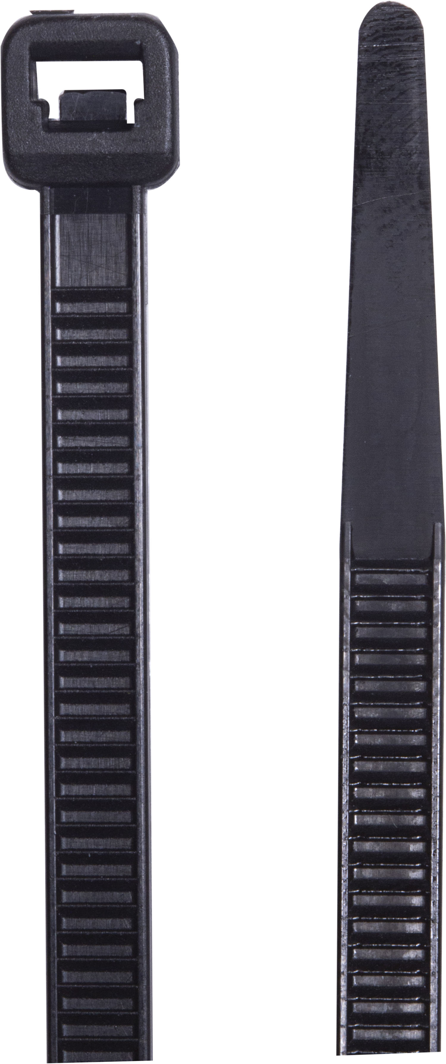 Hyper Tough 18in. Black Zip Ties 5 Pack, 180lb. Tensile Strength, Nylon Mount Cable Ties, Resealable Bag, 38108