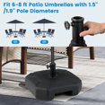 thumbnail image 2 of Gymax Base de Parasol de Patio Remplissable Support de Parasol de Marché Extérieur avec Poignée pour Cour, 2 of 10