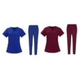 thumbnail image 1 of Enfermería Scrub Set Top Pantalones Transpirable Trabajo Uniforme para Enfermera Yoga Jogger, 1 of 5