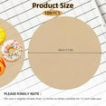 thumbnail image 2 of XD4-12 Inch Parchment Paper Rounds, 100PCS Non Stick Parchment Paper for Baking, Unbleached Parchment Paper Baking Sheets Round, Pre-cut Round Parchment Paper for Cake Pan, Pizza,*04, 2 of 7