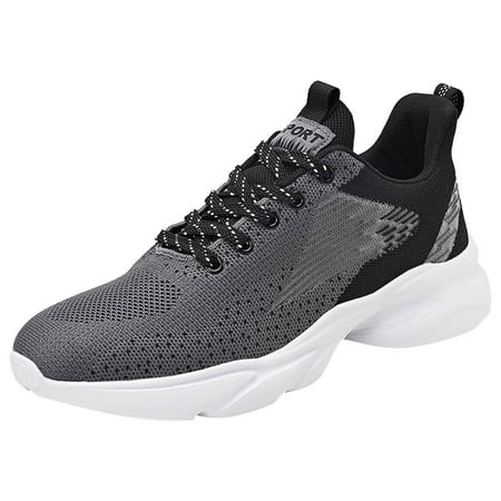 

WEAIXIMIUNG Tennis Shoes Men Men Sports Shoes Fashionable Color Matching Summer Mesh Breathable Comfortable Non Slip Lace up Casual Shoes