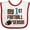 White and Red, variant on Inktastic My First Football Season Boys or Girls Baby Bib