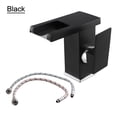 thumbnail image 1 of Modern LED Waterfall Faucet Deck Mounted Washbasin Tap Cold and Hot Mixer, 1 of 11