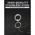 thumbnail image 2 of BLUEWING Fishing Solid Rings 20pcs Premium Stainless Steel Ring Fishing Lure Connector Fishing Freshwater Loop Fishing Rings Ideal for Saltwater & Freshwater Fishing, Size XS, 2 of 6