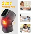 thumbnail image 1 of Knee Massager with Heat and Vibration Shoulder Brace for Circulation and Pain Relief, 3-In-1 Heated Knee Elbow Shoulder Wrap, 3 Adjustable Vibrations and Heating Modes, Heating Pad for Relax,Gray, 1 of 11