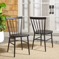 thumbnail image 2 of Safavieh Core Aluminum Outdoor Dining Side Chair - Set of 2, Black, 2 of 13