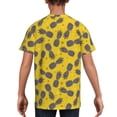 thumbnail image 5 of Wukai Summer Pineapple Youth Unisex Short Sleeve T-Shirt for Boys, Girls, Teens, and Kids-X-Small, 5 of 7