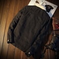 thumbnail image 5 of Autumn and Winter  Male Fashion Trend Lamb Cashmere Denim Jacket Men Casual Comfort Thick Warm High Quality Overcoat Thermal, 5 of 6