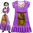 thumbnail image 3 of Vestido de película Pixar COCO para niños, disfraces de Cosplay de halloween, vestidos de fiesta de Navidad, C19645CH, nuevo, 3 a 10 años, 3 of 3